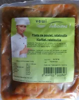 filets de poulet, ratatouille