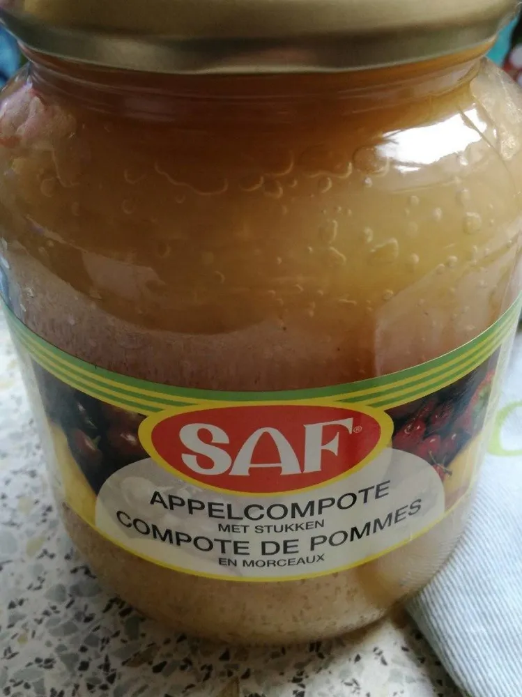 Compote de pommes en morceaux