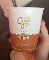Glace noisette croquante