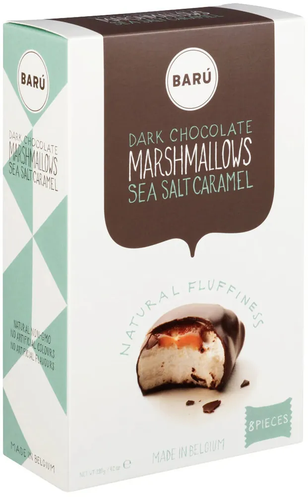 Dark chocolate marshmallows sea salt caramel