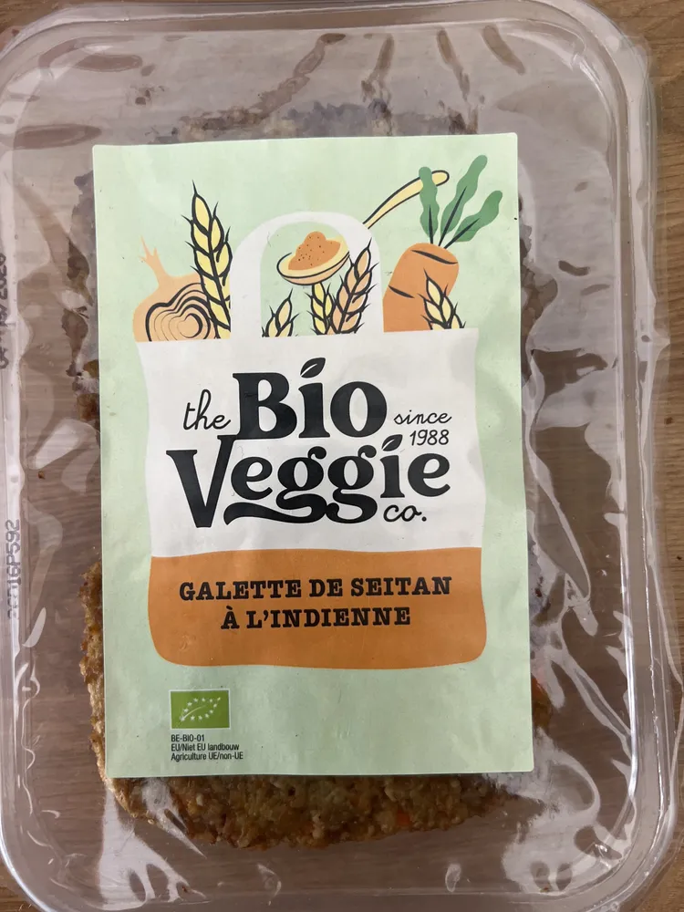 Galette de seitan à l'indienne
