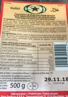 Toast salami de dinde et viande de boeuf hallal