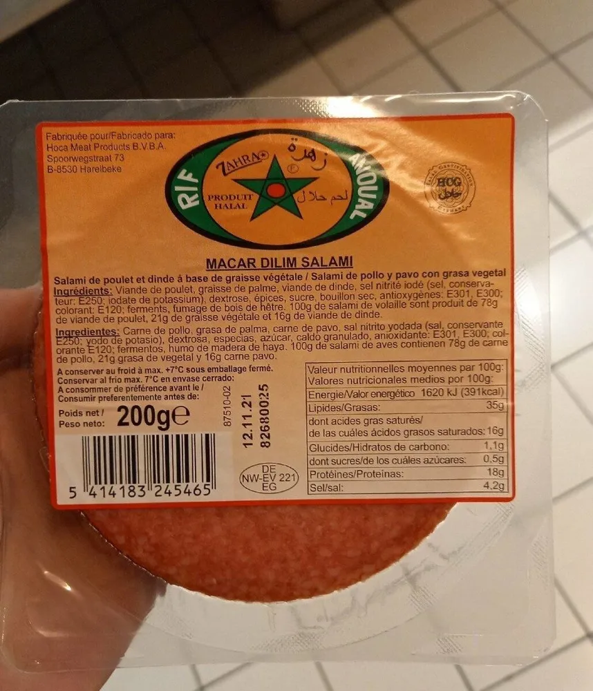Macar dilim salami