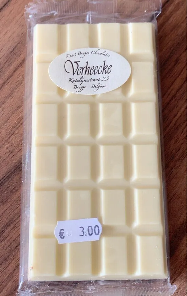 Tablette de chocolat blanc