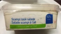 Salade scampi à l'ail