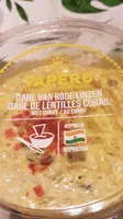 Tapero: tapas apero  dahl de lentilles corail au curry