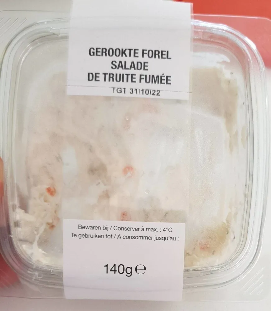 Salade de truite fumee