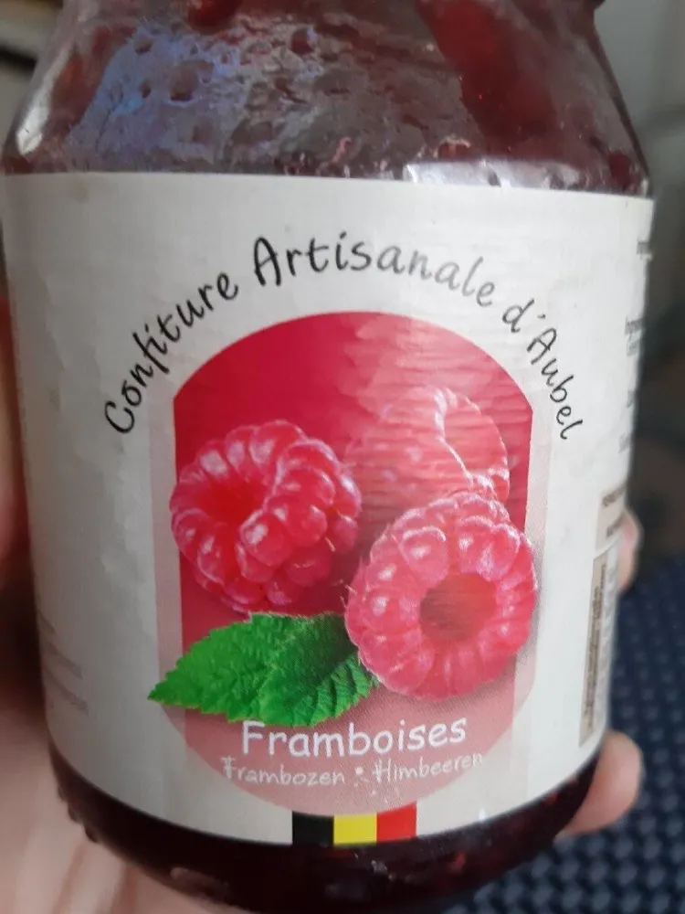 Confiture artisanal d aubel framboise