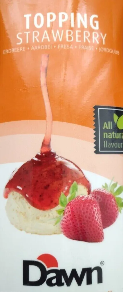 Topping strawberry