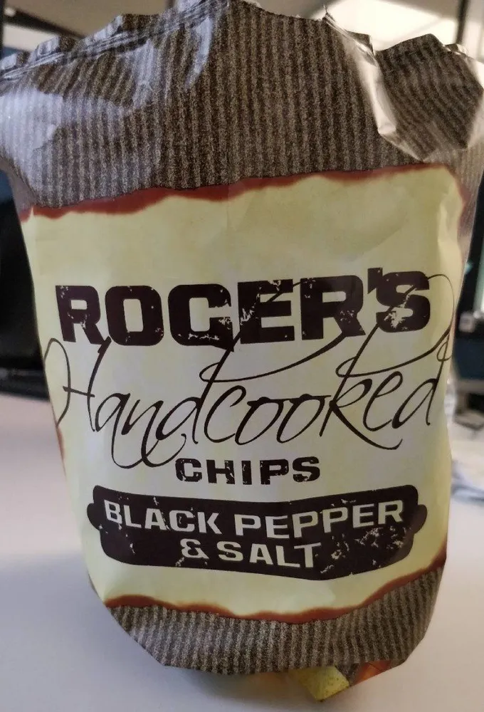 Roger's Handcooked chips - Black pepper & salt