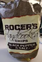 Roger's Handcooked chips - Black pepper & salt
