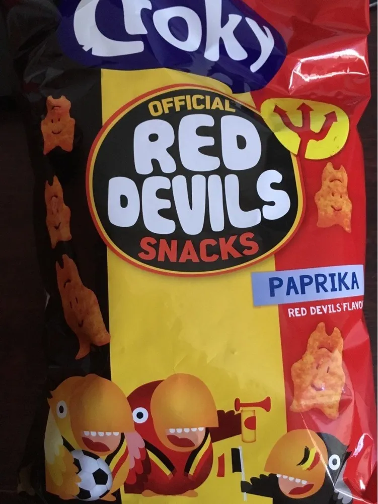 Official Red Devils snacks paprika