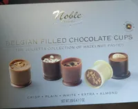 Belgian filled chocolate cups