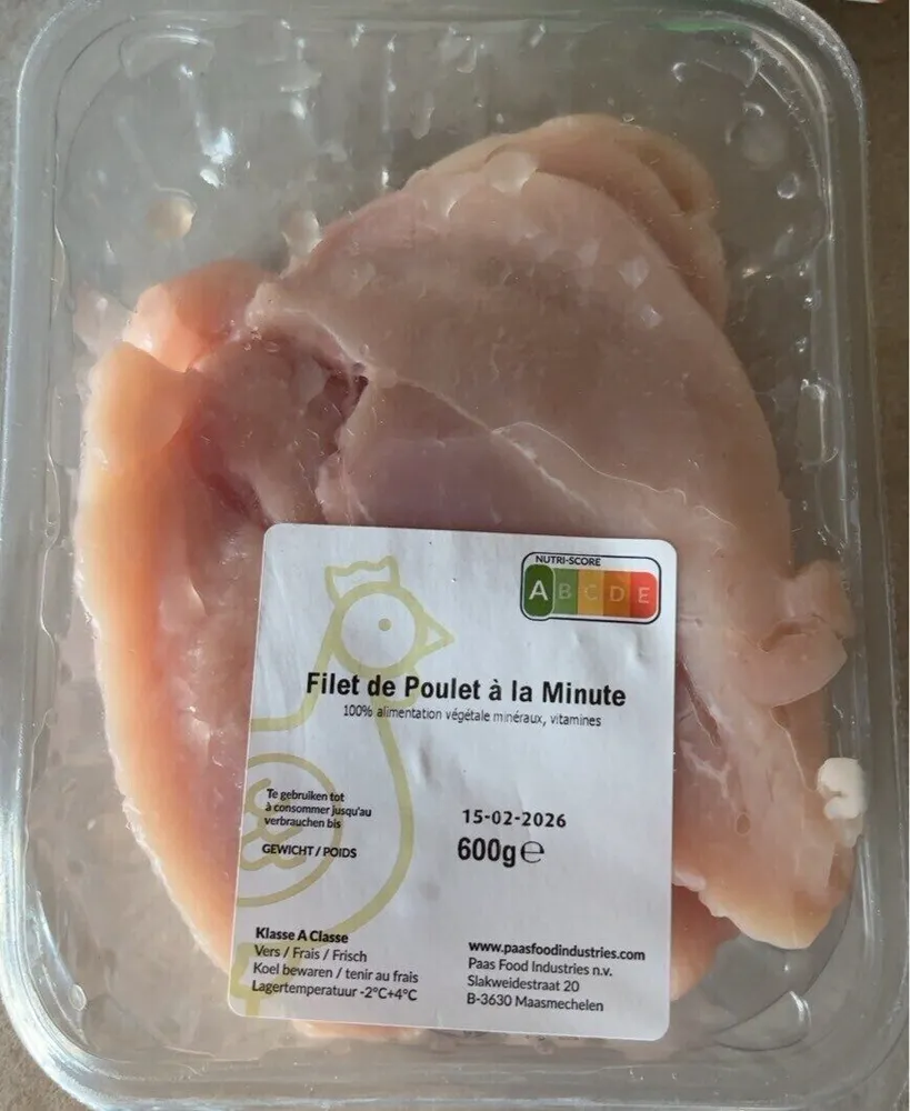 Filet de poulet à la minute