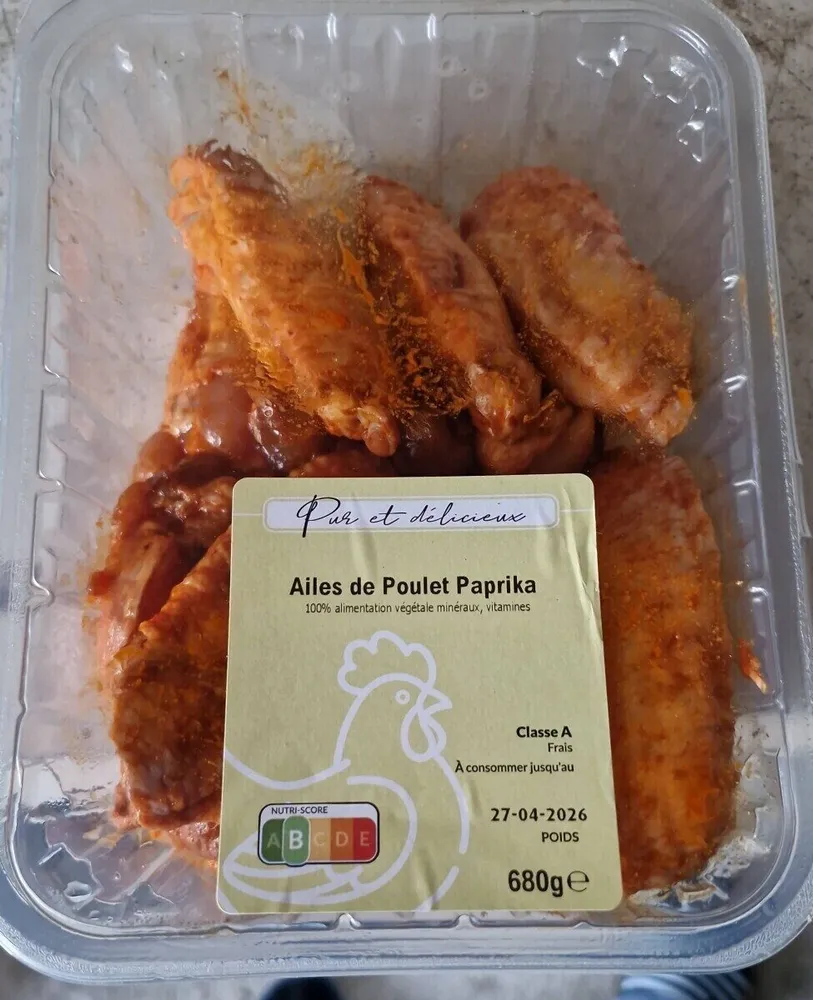 Ailes de poulets au paprika