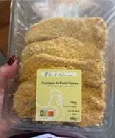 Escalopes de poulet panees