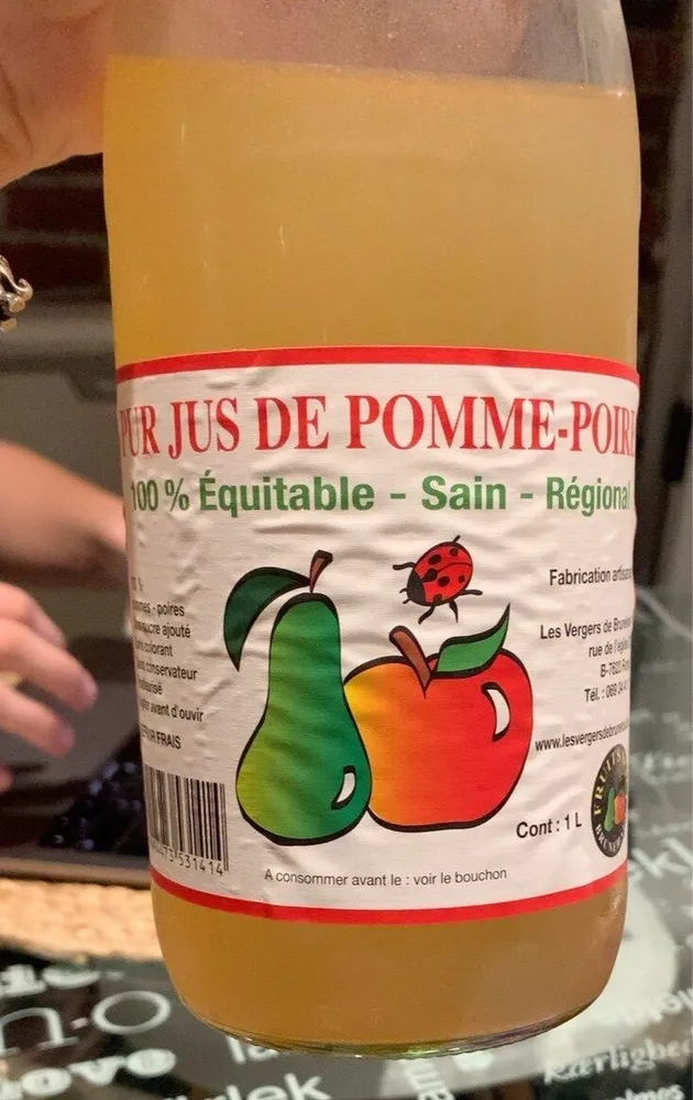 Pur jus de pomme-fraise