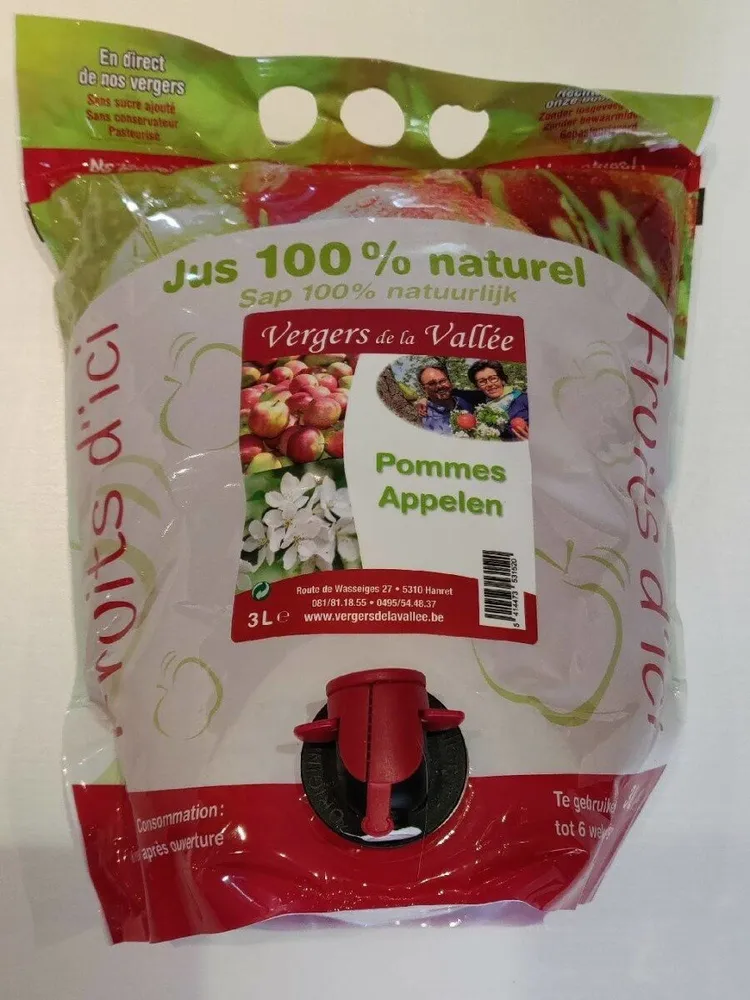 Jus de pommes 100% naturel