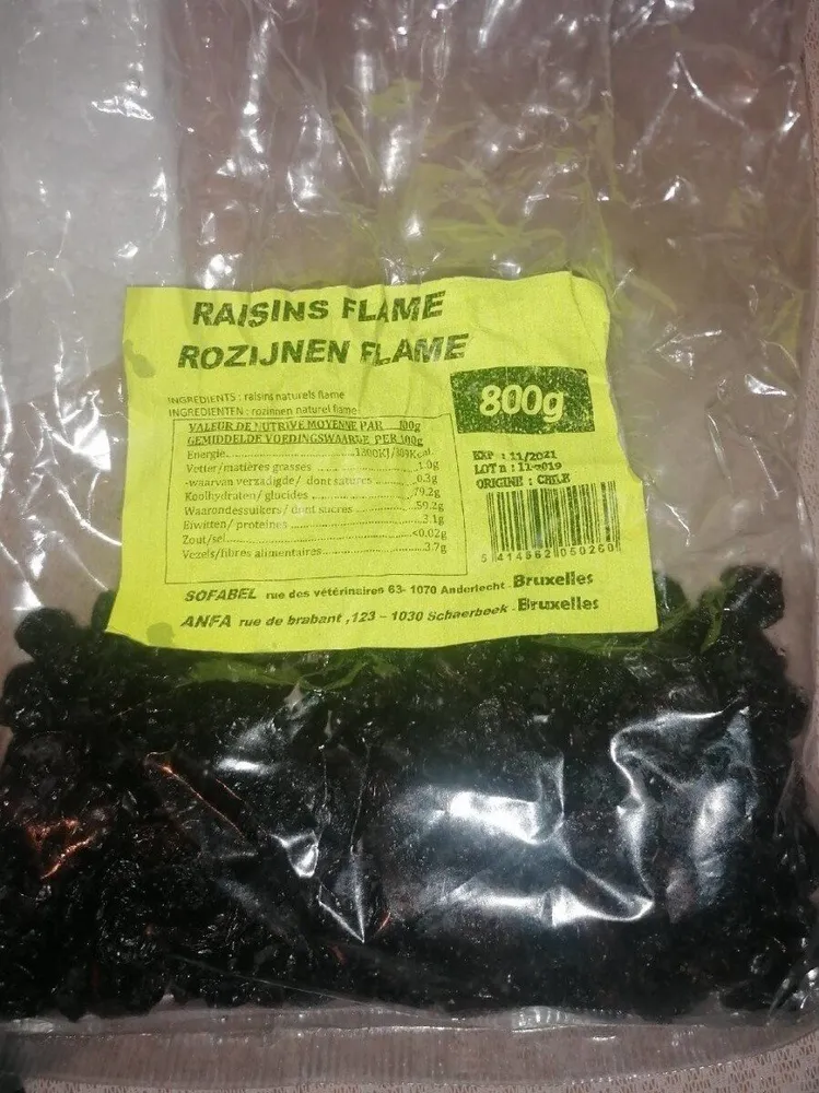 raisins flame