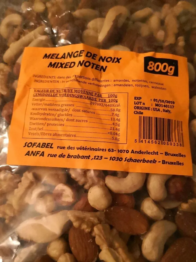 Mélange de noix
