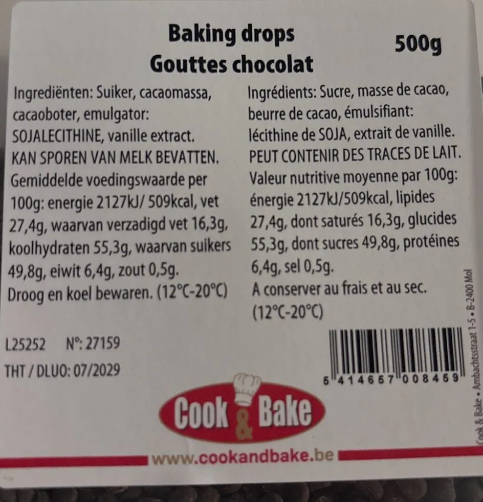 Baking drops