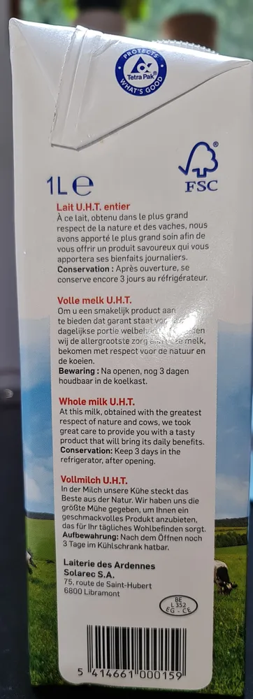 Lait entier