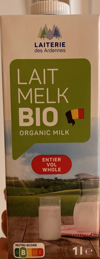 Lait bio entier