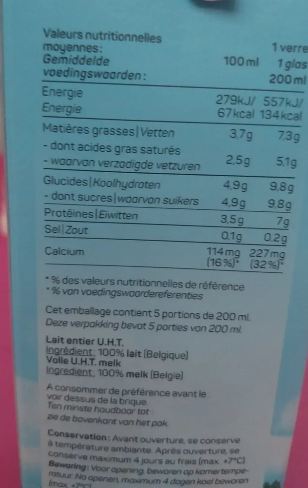 Lait entier