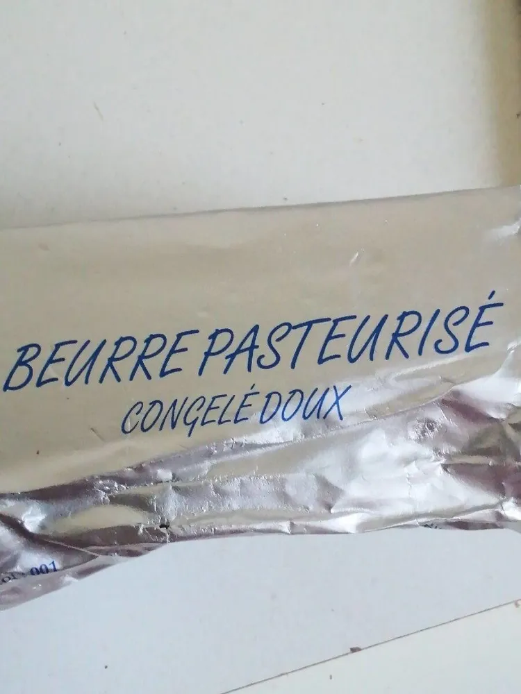 Beurre pasteurisé congelé doux