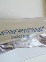 Beurre pasteurisé congelé doux