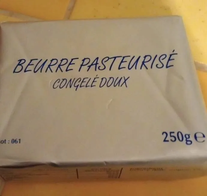 Beurre pasteurisé