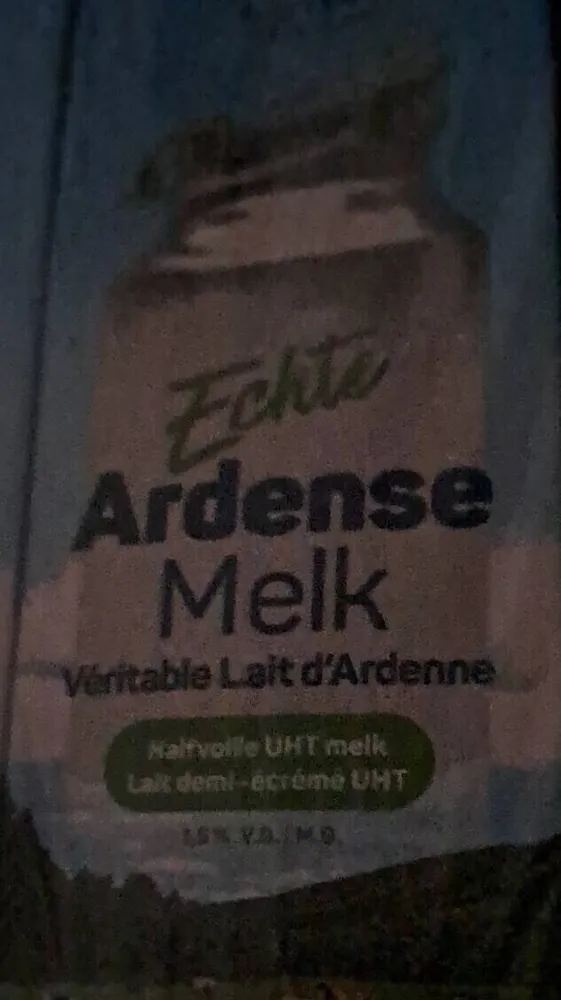 Véritable lait d'Ardenne (lait demi-écrémé UHT)