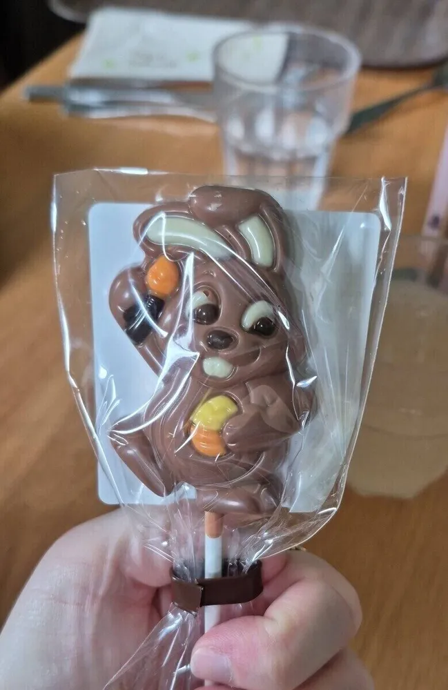 Sucette au chocolat