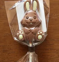 Sucette chocolat au lait décoré