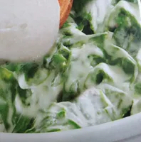 Épinards en branche (avec mozzarella)