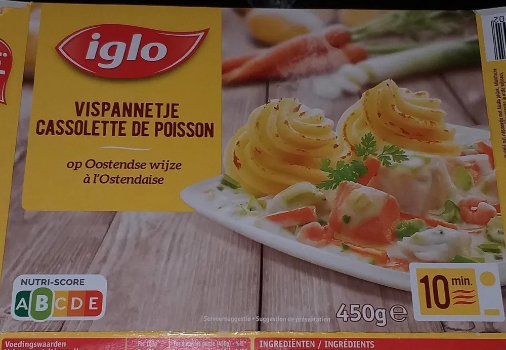 Cassolette de poisson à l'Ostendaise