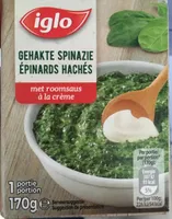 Epinards haches a la creme