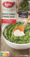 Epinards hachés a la crème