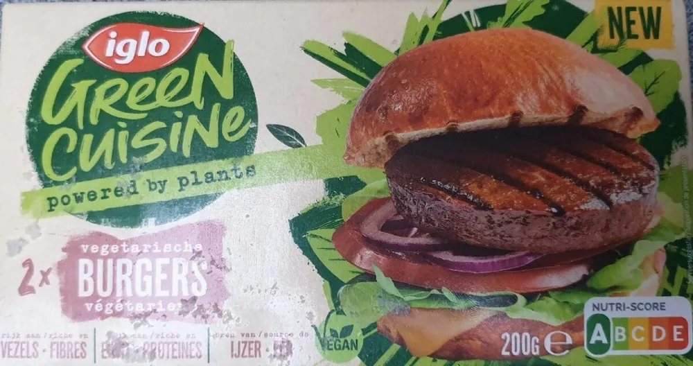 Green cuisine burgers vegan