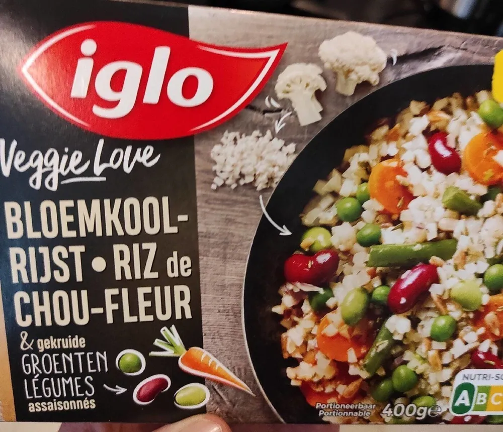 Riz de chou fleur et légumes assaisonnés
