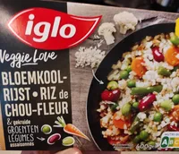 Riz de chou fleur et légumes assaisonnés