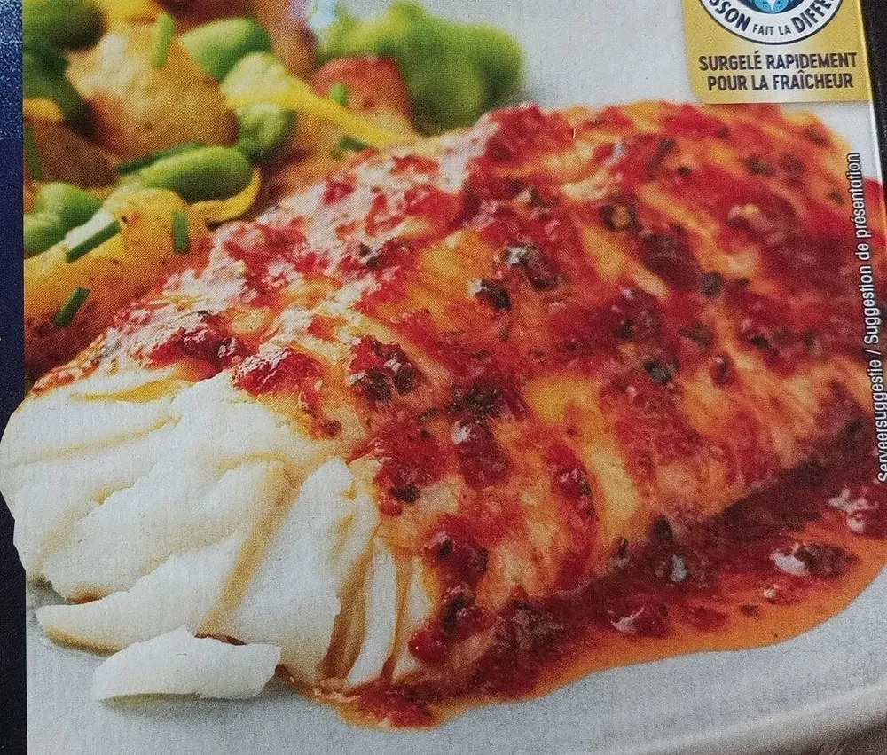 Filet de cabillaud sauce tomate et romarin