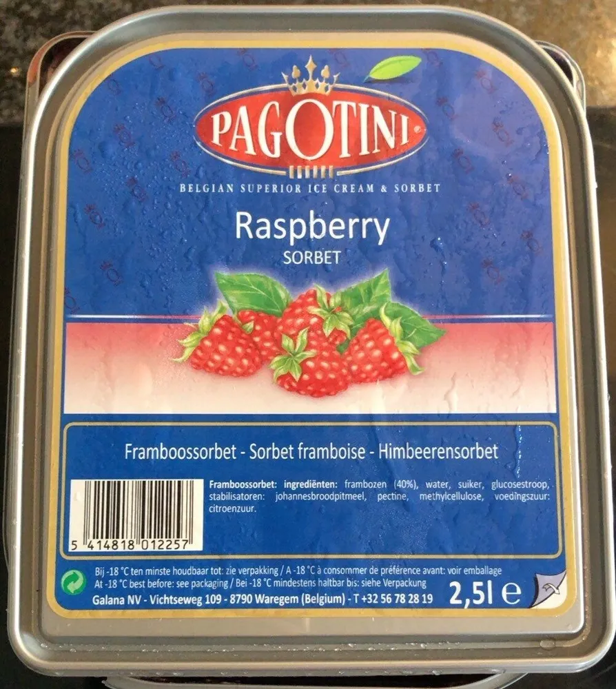Raspberry sorbet