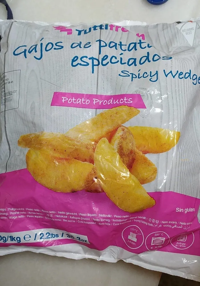 Gajps de patata especiados