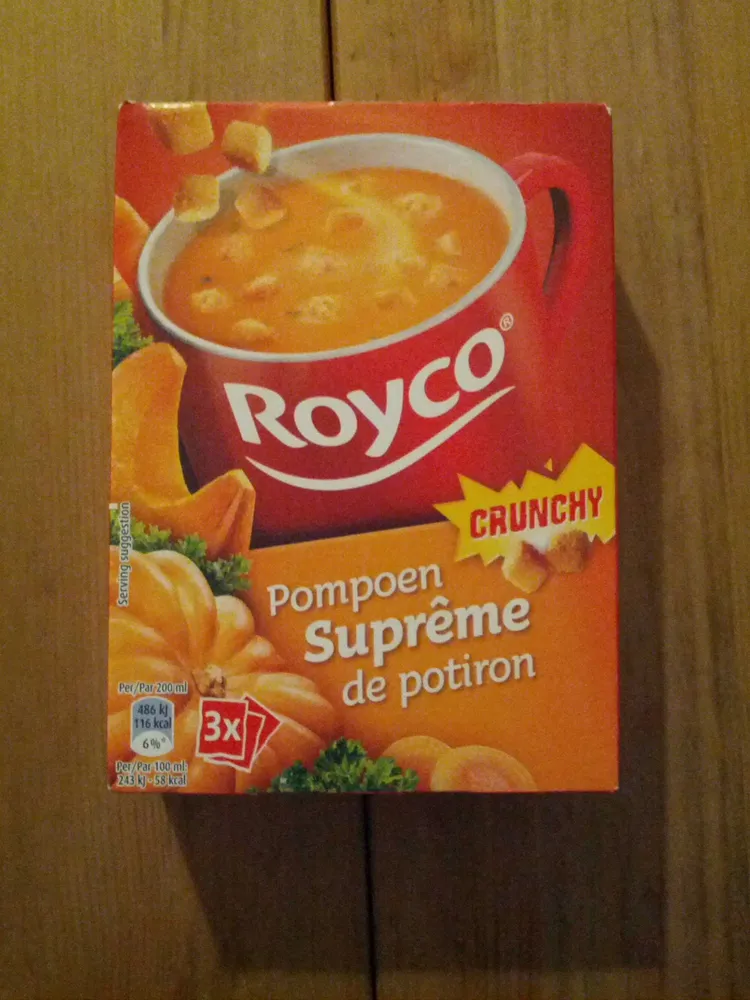 Suprême de potiron crunchy