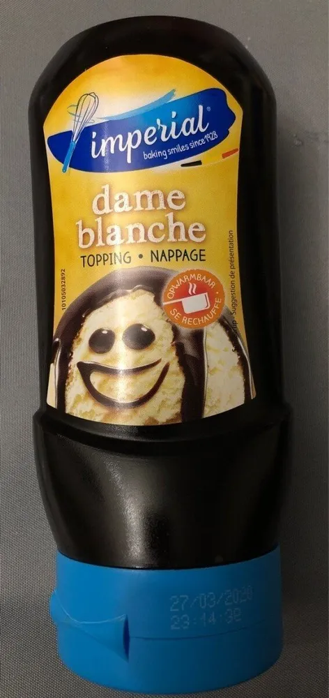 Dame blanche topping - nappage
