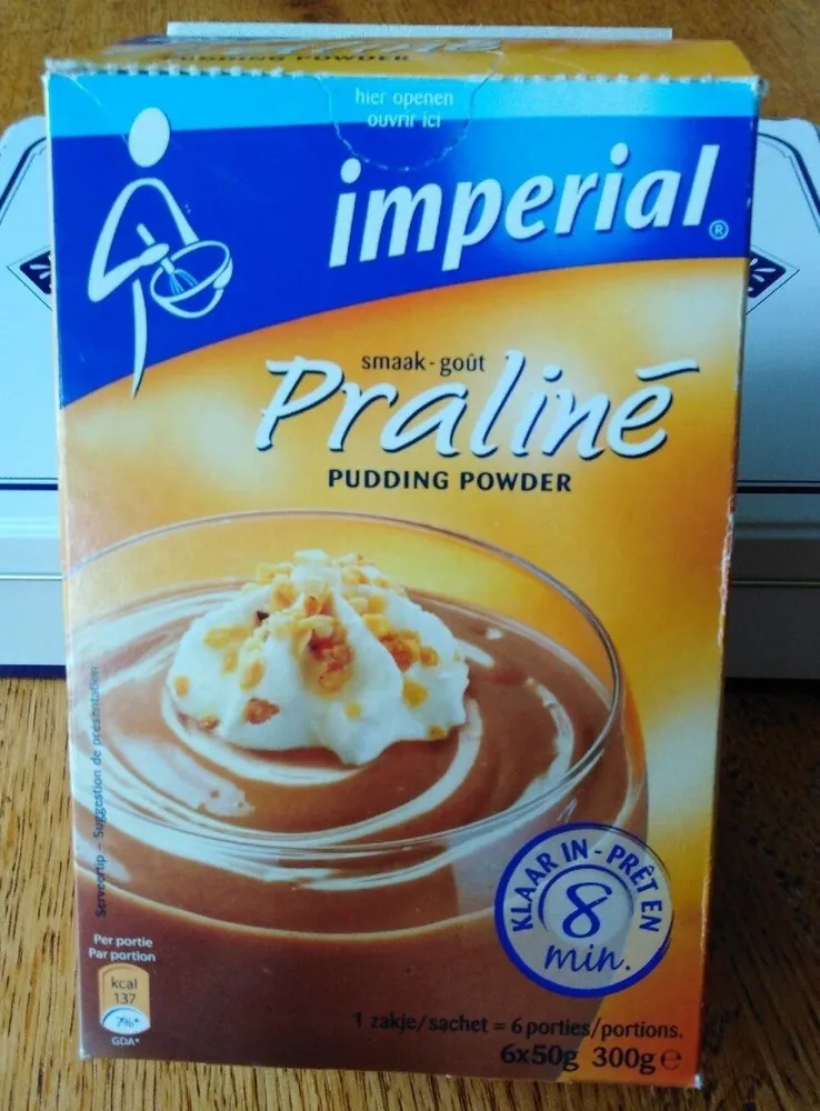 Praliné pudding powder