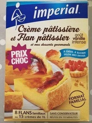 Crème pâtissière et flan pâtissier