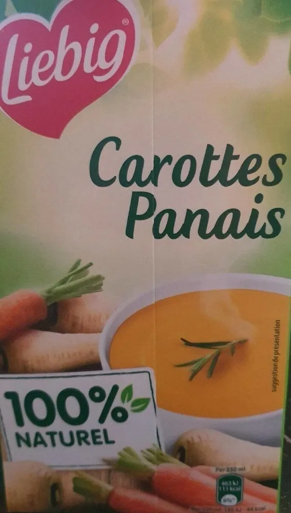 Liebig carottes panais 100% naturel