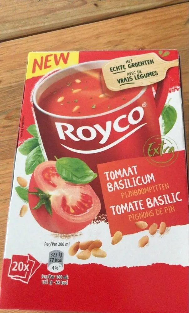 Soupe tomate basilic